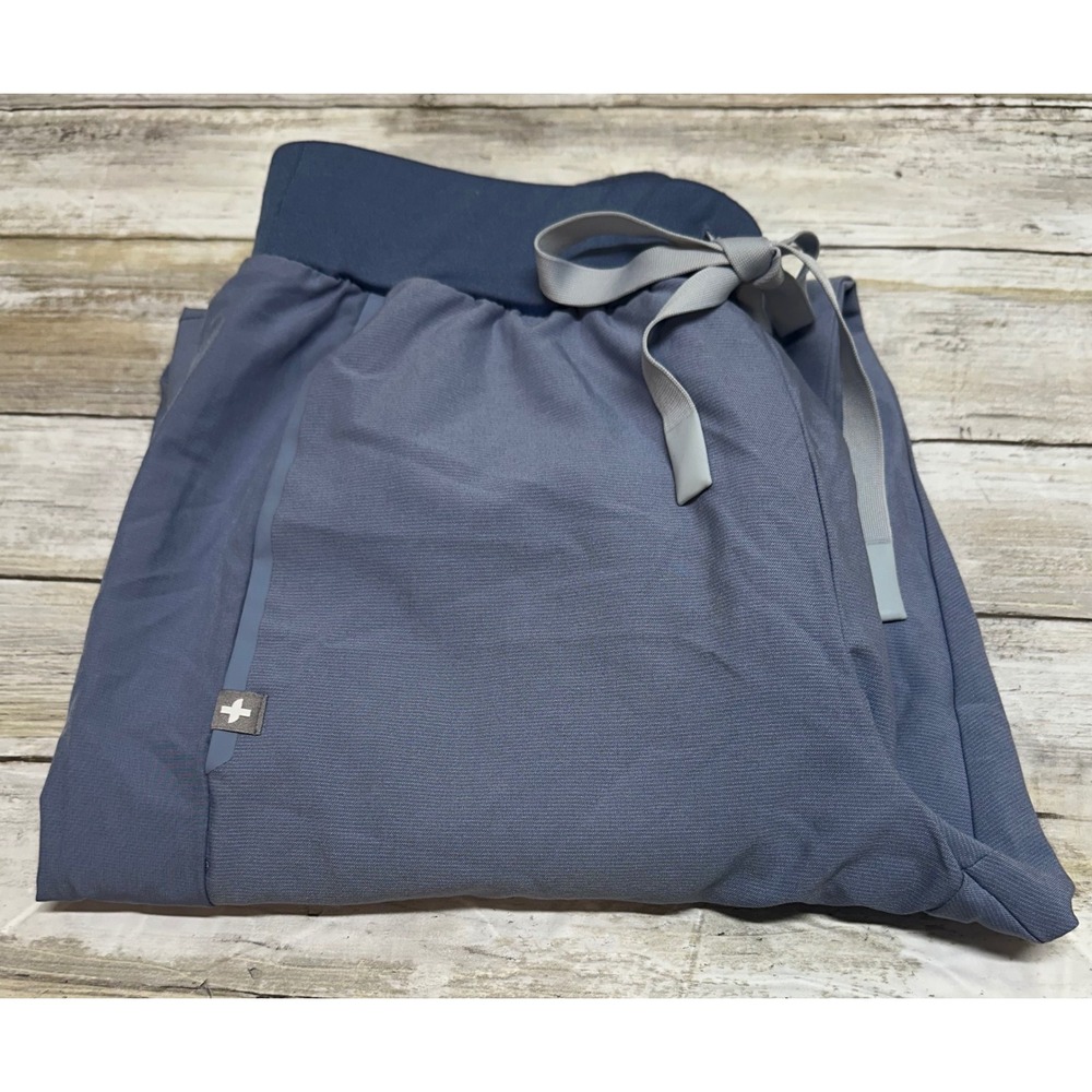 FIGS‎ Technical Collection Blue Grey Jogger Scrub Pants W22SW2002P XS Petite